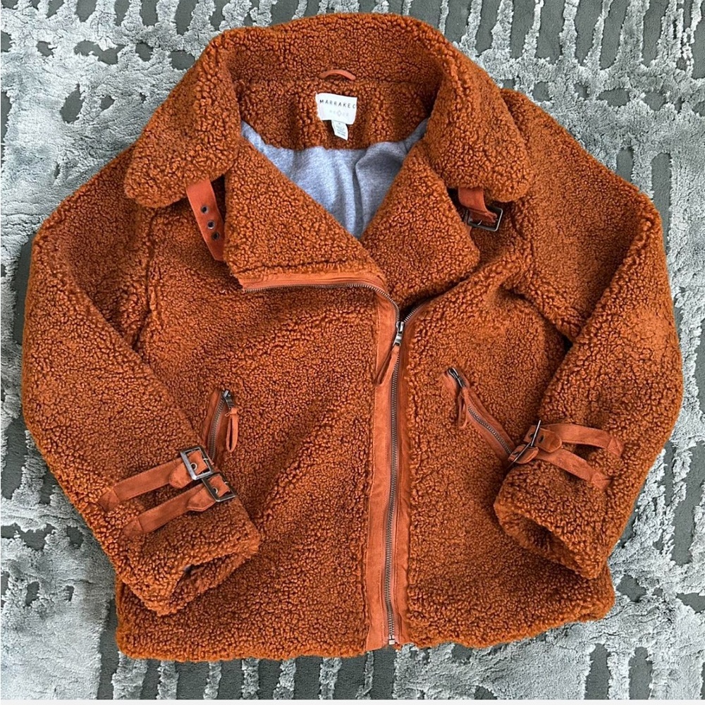 Anthropologie - Sherpa Jacket - Brown - Picture 2 of 5